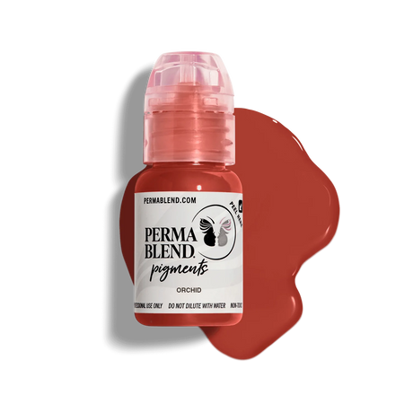 Perma Blend Orchid Pigment is a brick red lip tattoo pigment