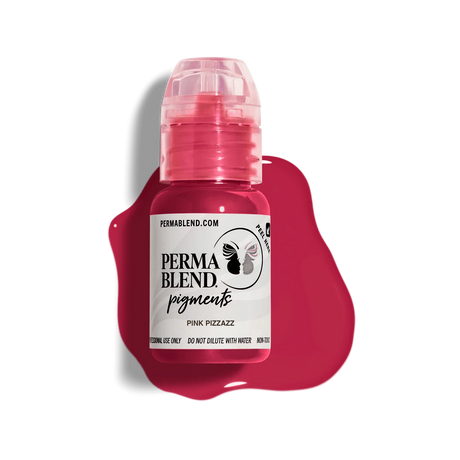 Perma Blend Pink Pizzazz Pigment is a glamorous and dark vibrant pink lip tattoo pigment