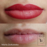 lip blush tattoo done with Perma Blend Royal Red Pigment