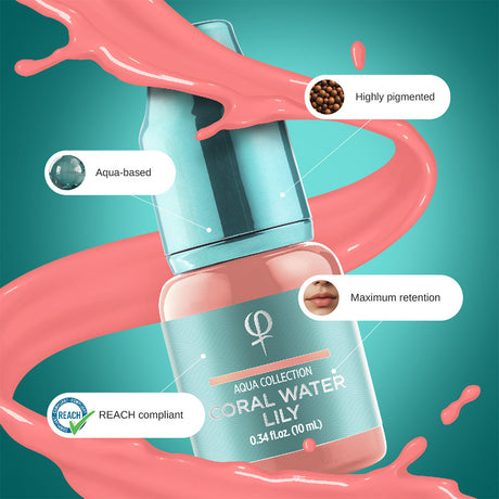 Phi Coral Water Lily PMU Pigment 0.34 fl oz (10ml)