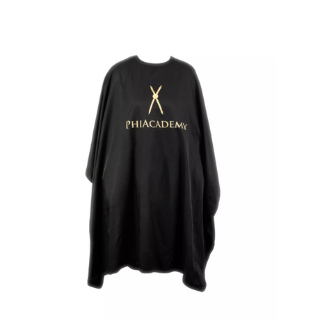 Cosmetic Cape 'PHIACADEMY' Black 