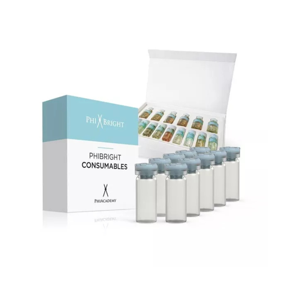 The PhiBright Pack is a skincare set designed for Microneedling and PhiBright treatments