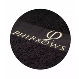 PhiBrows Towel black PhiBrows sign