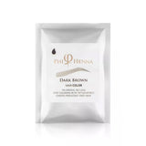 Kit de henna para cejas en color marrón oscuro PhiHenna (3 sobres) 