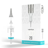 Vertix Pico 9 Curved Magnum 0.25 mm Long Taper PMU Needle Cartridges (20pcs/1box)