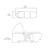 Silhouet-Tone Elite Platinum Chair/Bed