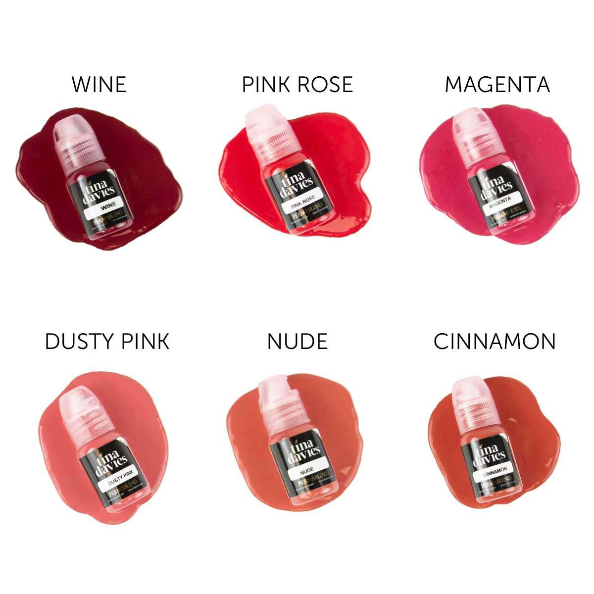 Pink Rose Tina Davies Pigment for Lip Blush 0.5 oz (15 ml