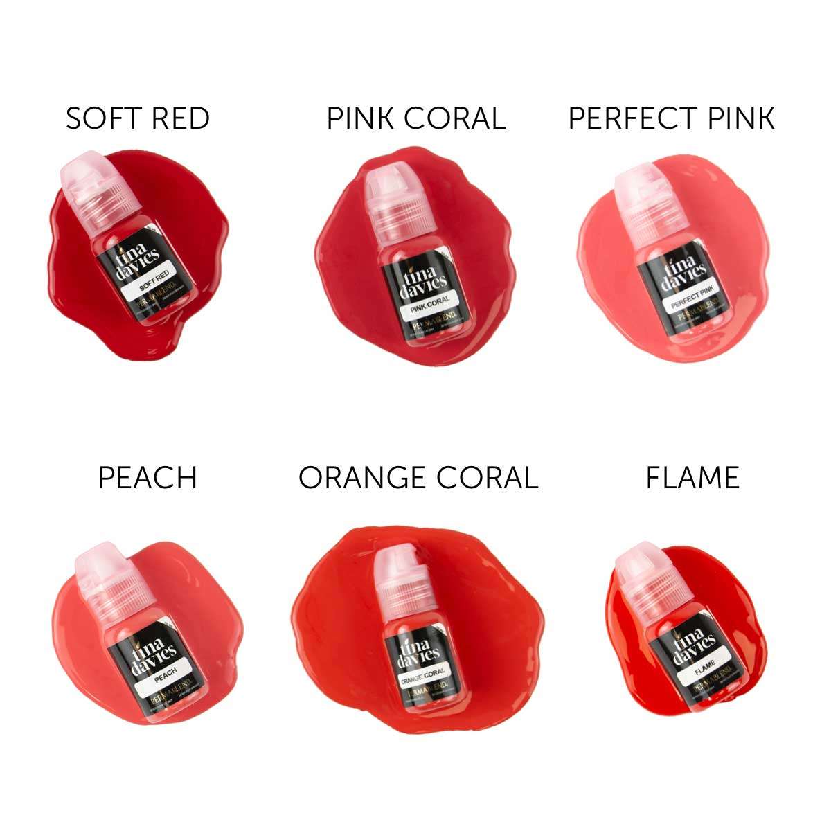 Pink Rose Tina Davies Pigment for Lip Blush 0.5 oz (15 ml