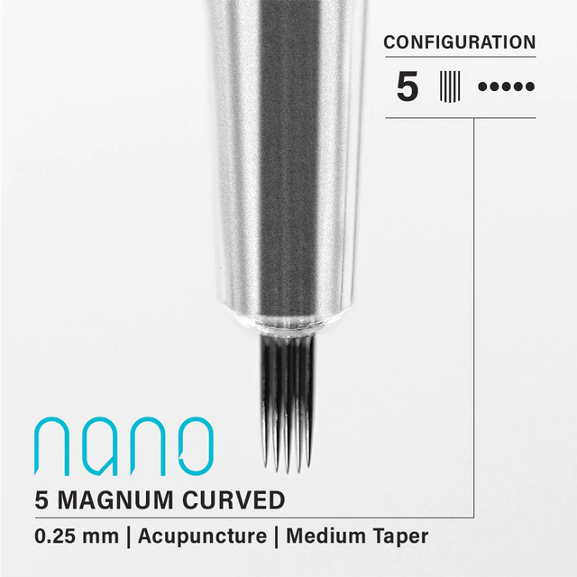 vertix nano magnum 5 0.25 mm pmu tattoo cartridge needles