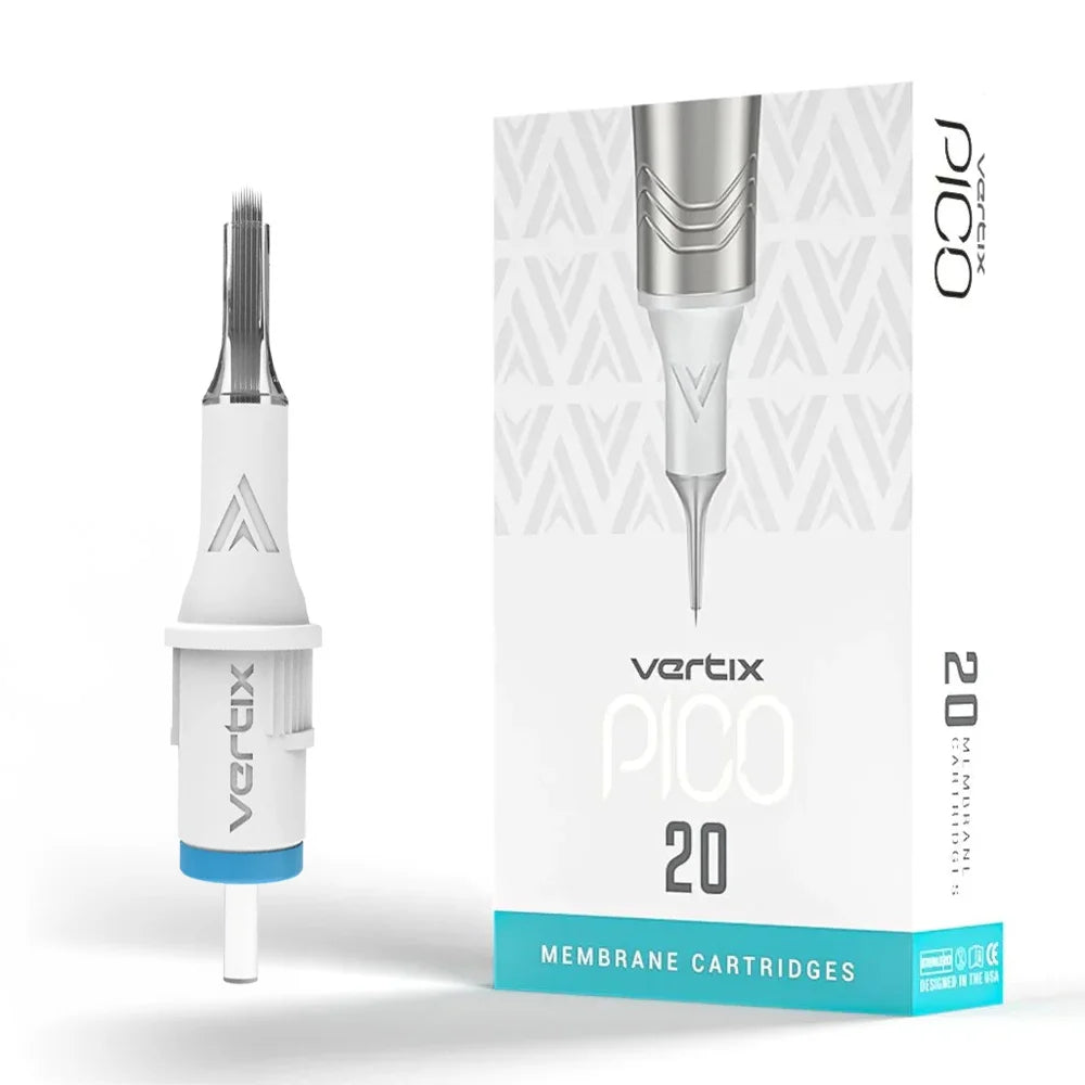 Vertix Pico 11 Curved Magnum 0.25 mm Long Taper PMU Needle Cartridges (20pcs/1box)