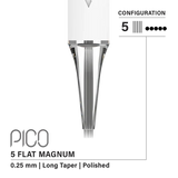 Vertix Pico Flat Magnum - Long Taper - 5 needles, 0.25 mm - CART-1095