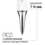 Vertix Pico Curved Magnum - Long Taper - 7 needles, 0.25 mm - CART-1098
