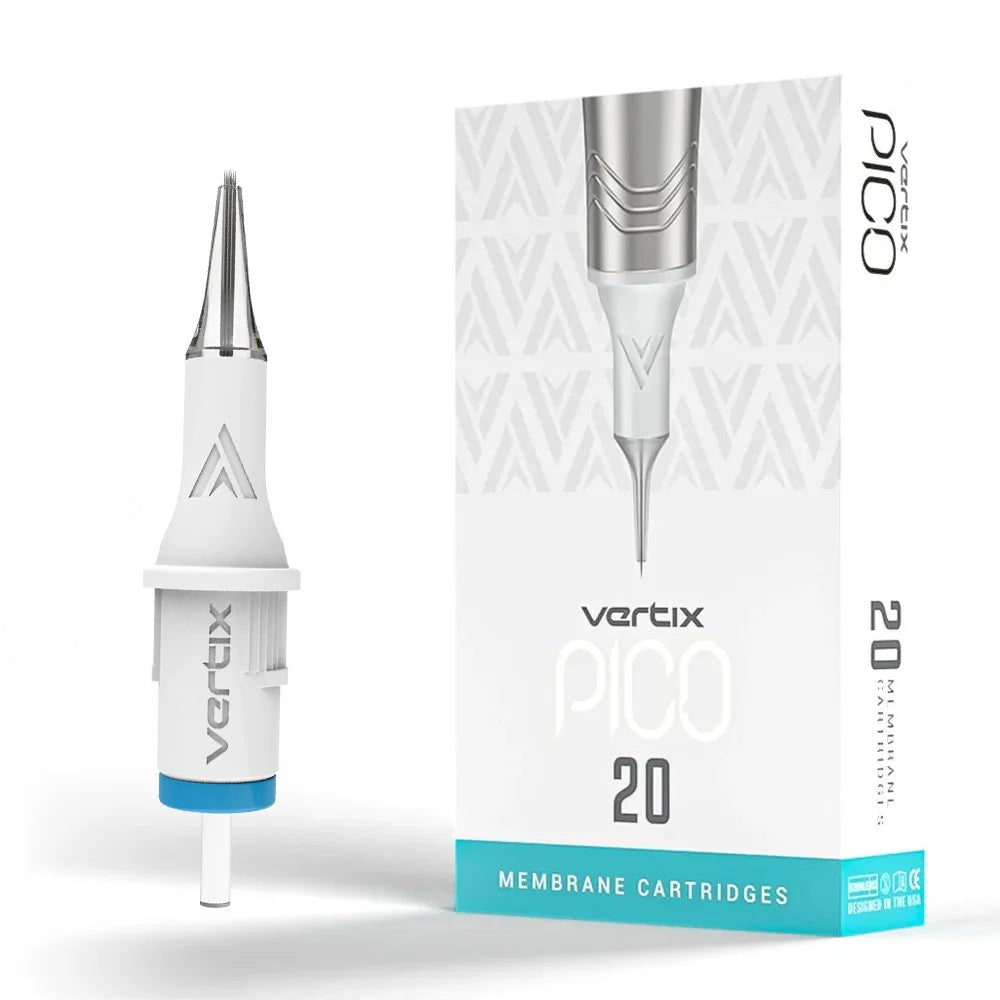 Vertix Pico 7 Curved Magnum 0.25 mm Long Taper PMU Needle Cartridges (20pcs/1box)