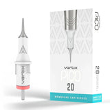 Vertix Pico 1 Round Liner 0.20 mm Long Taper PMU Needle Cartridges (20pcs/1box)