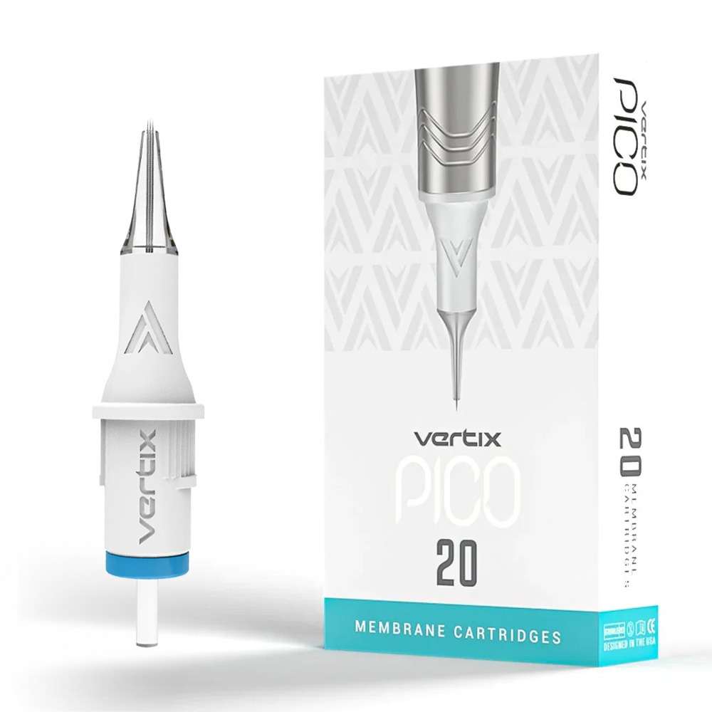 Vertix Pico 3 Flat Magnum 0.25 mm Long Taper PMU Needle Cartridges (20pcs/1box)