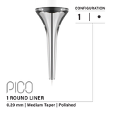 vertix pico round liner 1 0.20 mm pmu tattoo cartridge needles